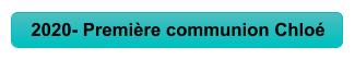 2020- Première communion Chloé